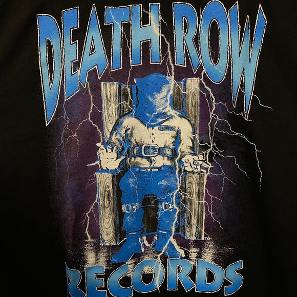 Death Row Records Electric Chair T-Shirt size Large - Picture 2 of 4